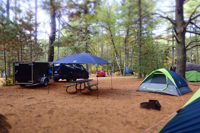 4-Day Canadian Camping Road Trip ("Moose On The Loose") - Day 1 in cottage country: Huntsville lunch, then Algonquin campfire life