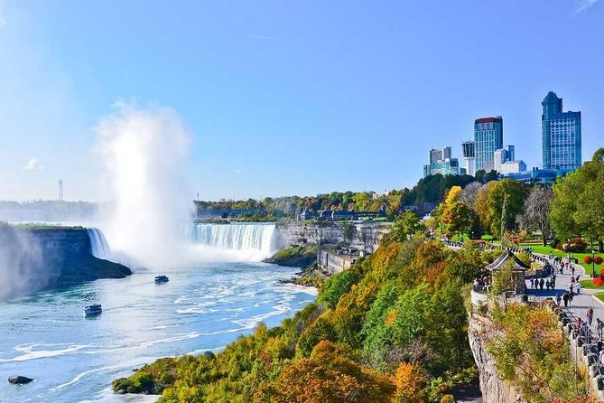 Day-Trip from Toronto to Niagara Falls with skip-the-line boat - Niagara Parkway drive stops: Canal, Floral Clock, and War of 1812 sites