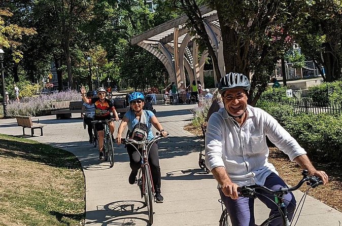 E-bike Toronto's Dynamic Neighbourhoods - Ontario Place & Trillium Park: iconic waterfront with controversy