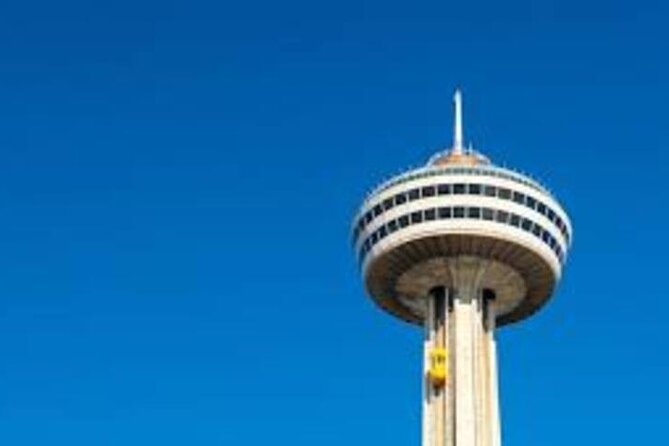 Epic Niagara Falls Private Tour w/ Tower, Journey & Boat Cruise - Skylon Tower: panoramic views fast, with indoor and outdoor decks