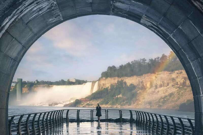 From Niagara Falls Canada Tour Boat, Lunch, Journey, Skylon - Journey Behind the Falls: tunnel time that changes your perspective