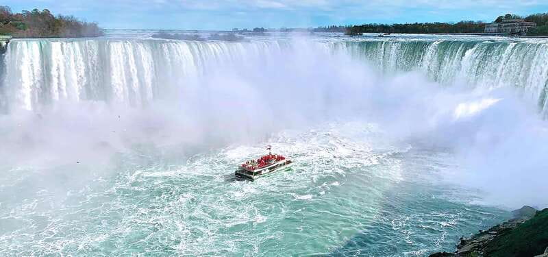 From Niagara Falls Canada Tour Boat, Lunch, Journey, Skylon - The final falls stop: photo breaks and free time