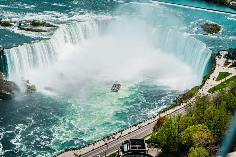 From Toronto: Niagara Falls Tour with Cruise & Maple Tasting - The big switch: summer Hornblower-style cruise vs winter Journey Behind the Falls