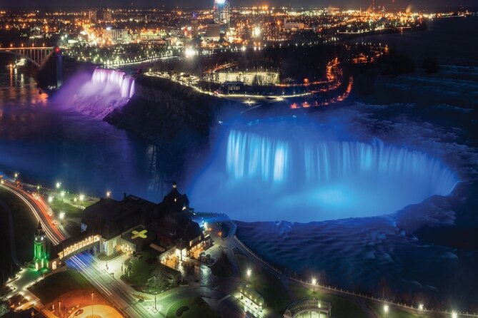 From Toronto:Winter Festival of Lights Niagara Falls Evening Tour - Stop 2: Skylon Tower Observation Deck (Optional, 775 Feet Up)