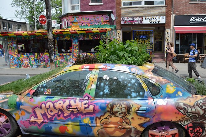 Kensington Market and Chinatown: A Self-Guided Tour - Chinatown on the sidewalk: produce, dried seafood, and everyday culture