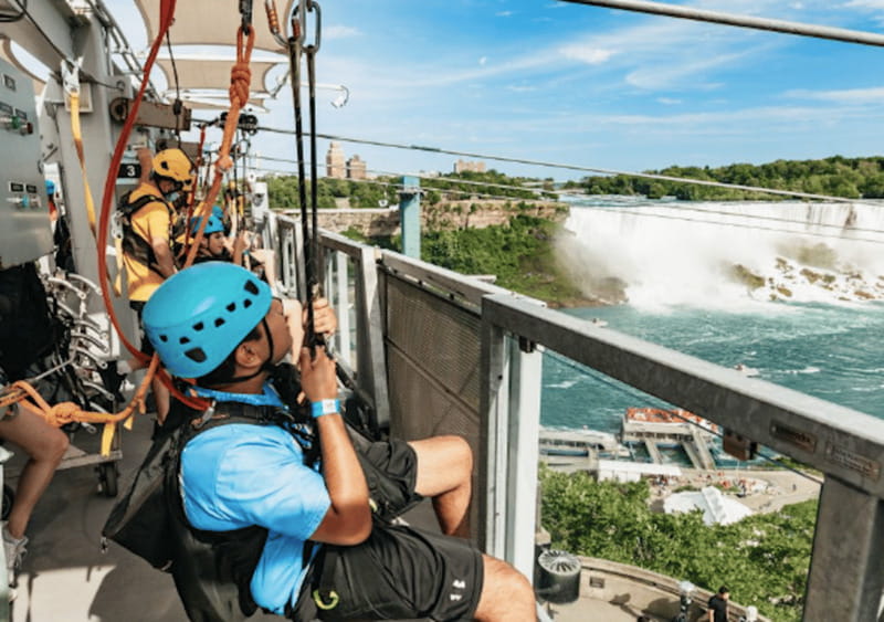 Niagara Falls, Canada: Early Bird Zip Line to The Falls - Getting to Zipline To The Falls at Clifton Hill (and finding the right kiosk)