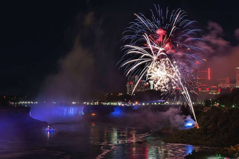 Niagara Falls, Canada: Evening Fireworks Cruise - Boarding on the deluxe catamaran: what the ride feels like