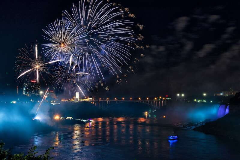 Niagara Falls, Canada: Evening Fireworks Cruise - The Illumination of the Falls: the part people remember