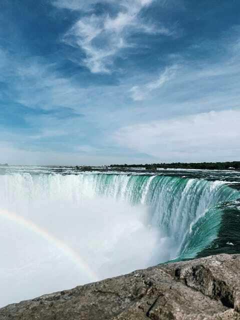Niagara Falls: Day Tour with Boat & Journey Behind the Falls - Skylon Tower stop: aerial views, but ticket inclusion needs a check