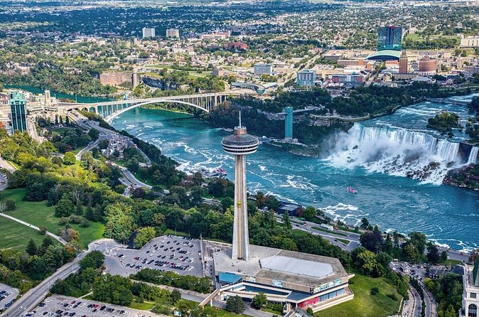 Niagara Falls Guided Vehicle Tour Canada: Boat, Skylon & Journey - The Spanish Aerocar Photo Moment and the Floral Clock Pass-By