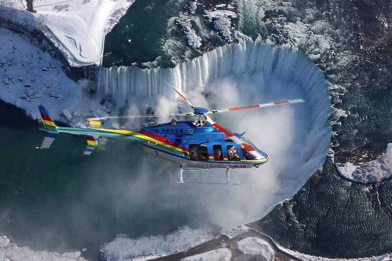 Niagara Falls, ON: Helicopter Ride with Boat & Skylon Lunch - Voyage to the Falls boat tour: close range power without losing your day