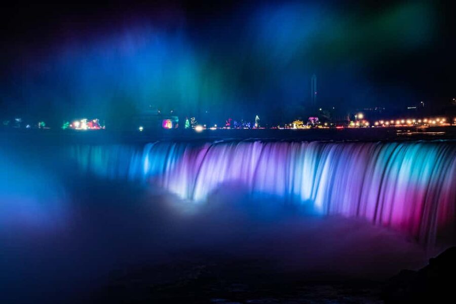 Niagara Falls: Skylon Tower, Fireworks & Walking Tour Canada - Niagara Parkway walk: misty views with a guide doing the translating
