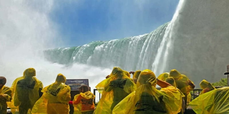 Niagara Falls Tour: Skylon, Journey Behind Falls & Boat Ride - Journey Behind the Falls: 125 feet down into the roar