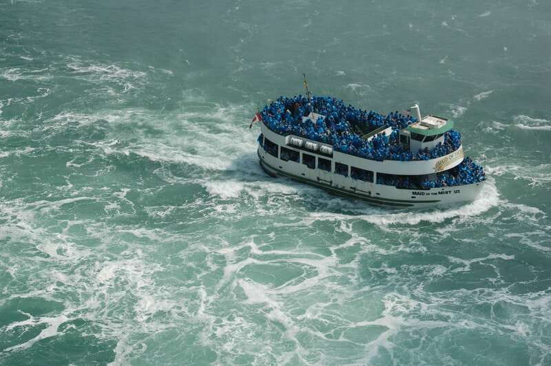 Niagara Falls: US & Canada Full-Day Tour & Lunch - USA side highlights: Maid of the Mist, Prospect Point, and Cave of the Winds