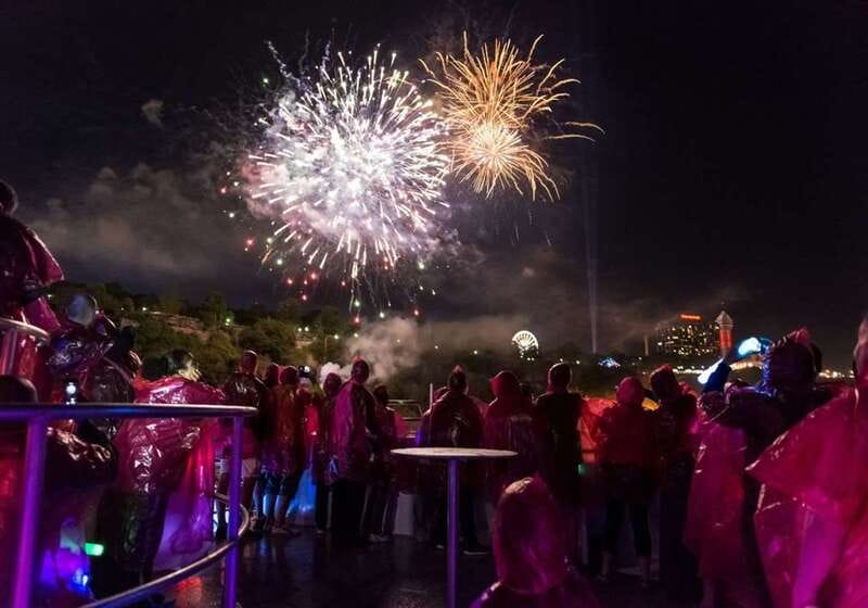 Night on Niagara Walking Tour with Fireworks Cruise + Dinner - After Dinner: American Falls and Bridal Veil Views on Foot