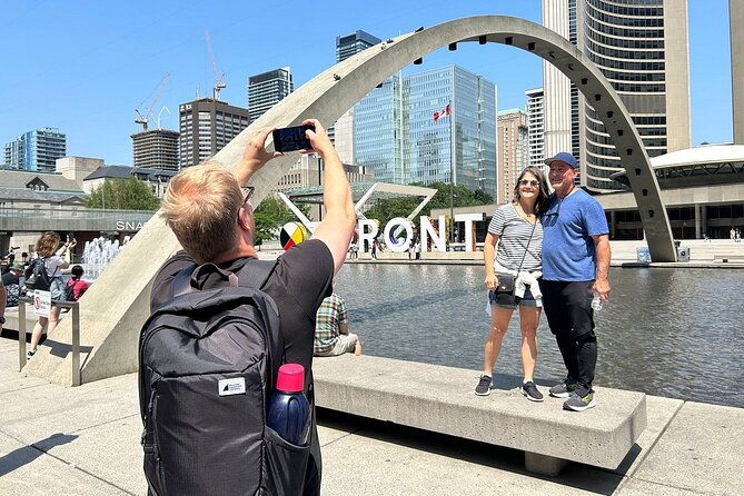 Old Town Toronto Highlights 3 Hour Walking Tour | Gratuity-Based - A smooth start at Berczy Park and the Flatiron-style Gooderham Building