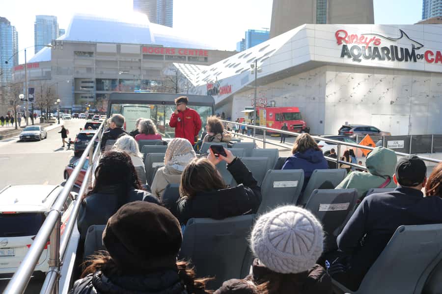 Toronto City Tour: 2-Hour Open-Top Experience - Starting at Yonge-Dundas Square: easy check-in, instant orientation