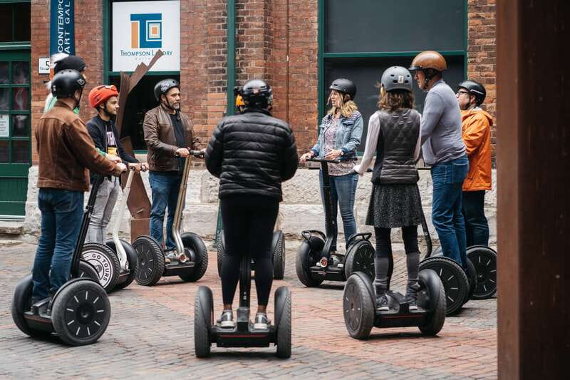 Toronto: Short Distillery District Segway Tour - Training on two wheels: how the first minutes work